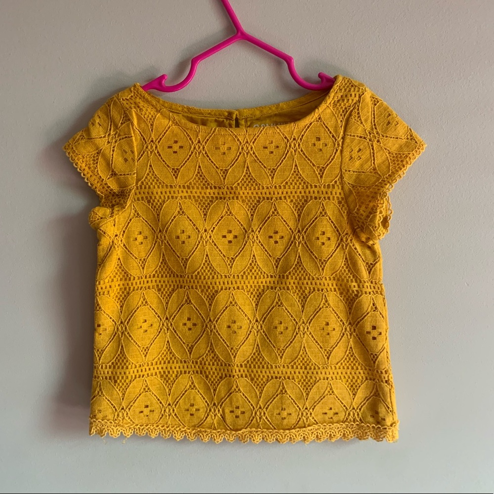 Toddler Girl’s Mustard Blouse